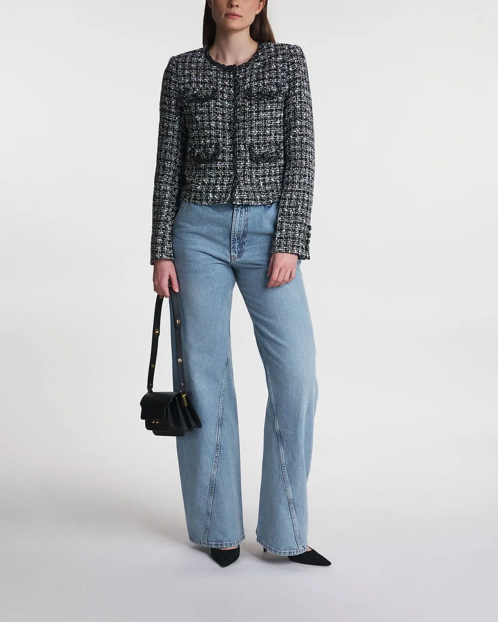 Self-Portrait   Jacket Check Boucle 